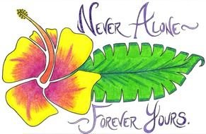 Clip art of Hawaiian Flower