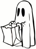 Ghost Coloring Pages drawing