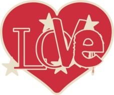 Love as the inscription in the picture