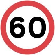 60 Mph Speed Limit Sign