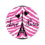 Pink Zebra Print Hearts