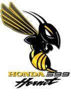 Black And Yellow Honda Hornet drawing