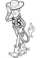 Sheriff Woody Coloring Pages drawing