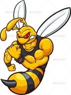 Yellow Jacket Mascot 4971478 Stock Vector Characters Strong