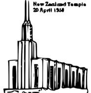 New Zealand LDS Temple Clip Art