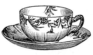 old Vintage Tea Cup drawing