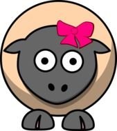 Cartoon Sheep Clip Art N65