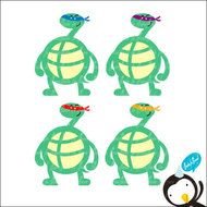 Ninja Turtle Shell Back Clip Art