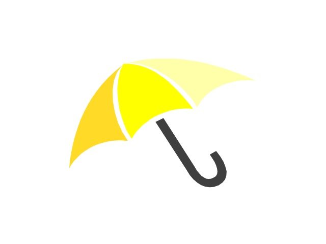 Yellow Umbrella Clip Art N17