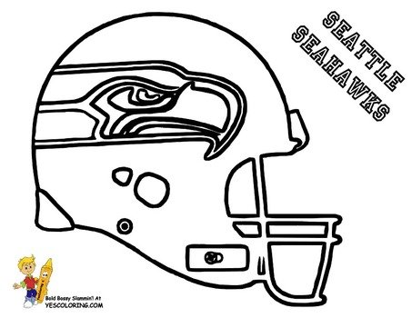 Seattle Seahawks Football Coloring Pages N2