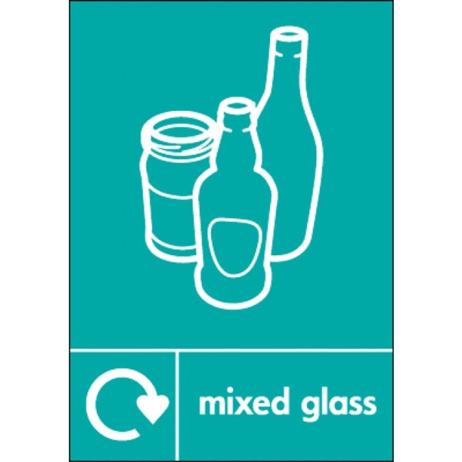 Glass Recycle Sign
