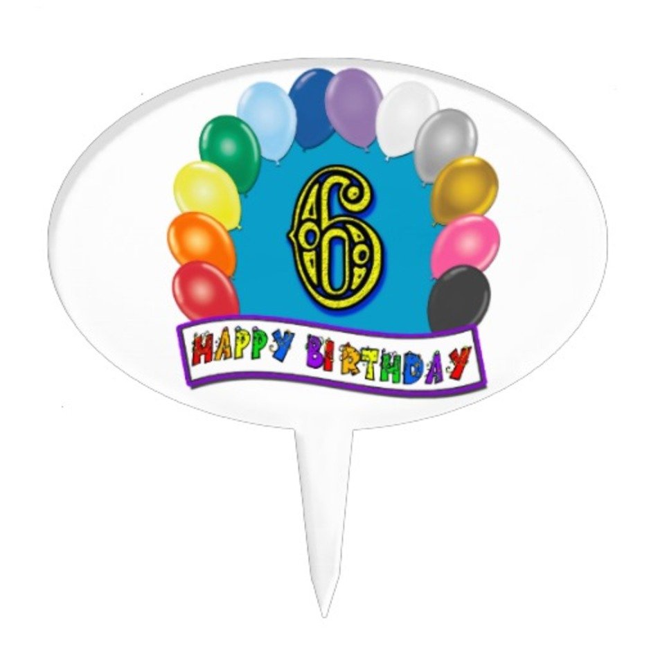 Happy 6th Birthday Cake