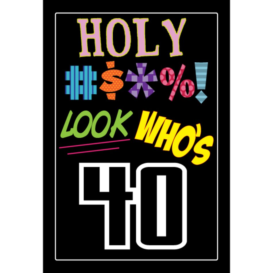 40th Birthday Party Signs