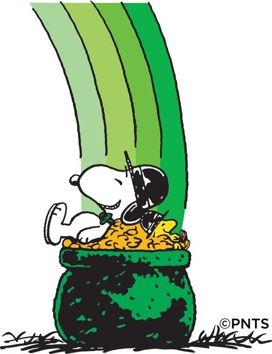 Snoopy And Woodstock St Patricks Day