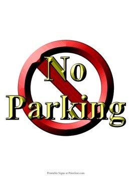 Free No Parking Signs N2
