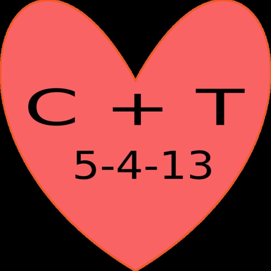 Coral Heart Clip Art N8