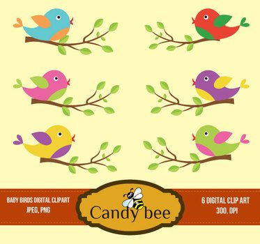 Cute Baby Bird Clip Art N11