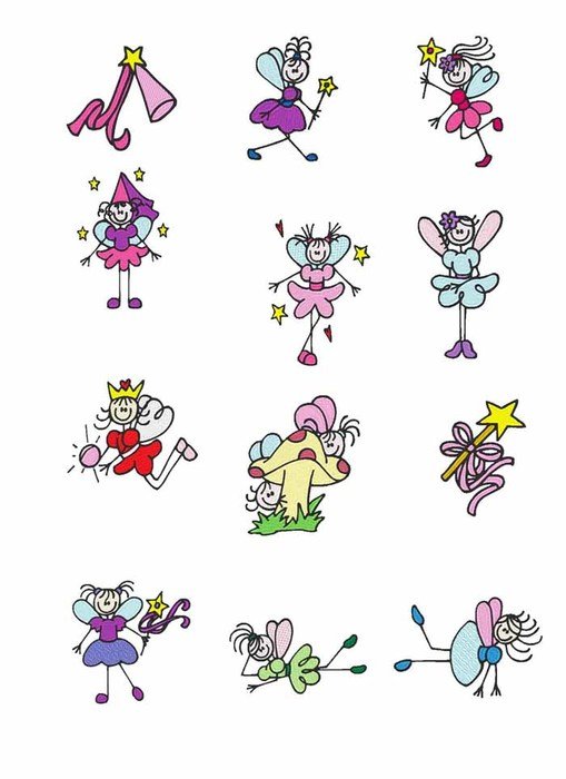 Free Fairy Embroidery Designs