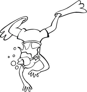 Swimming Coloring Pages N2