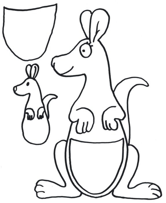 Kangaroo Coloring Pages N6