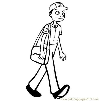 Postman Coloring Pages N2