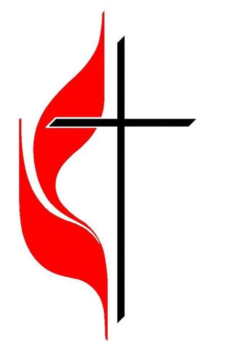 Methodist Cross And Flame