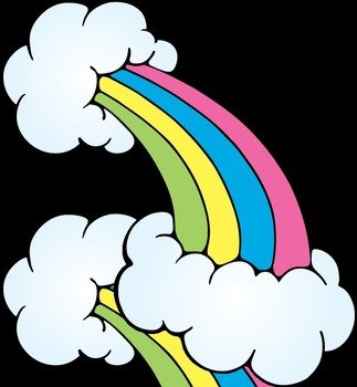 Rainbow Star Clip Art N17