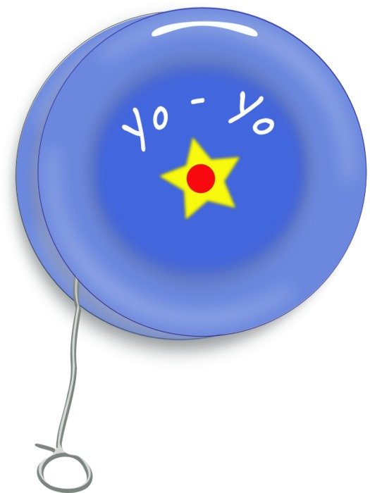 Blue Yoyo Clipart Vintage Yo
