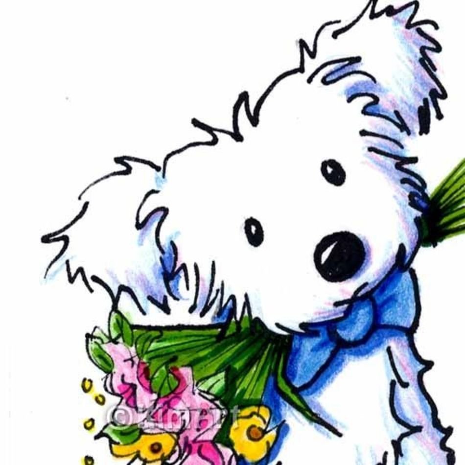 Kim Niles Westie Clip Art N2