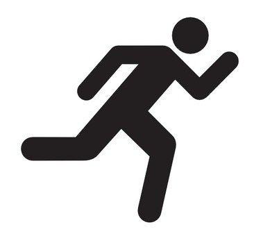Running Clip Art Black And White N13