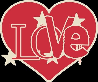 Love as the inscription in the picture