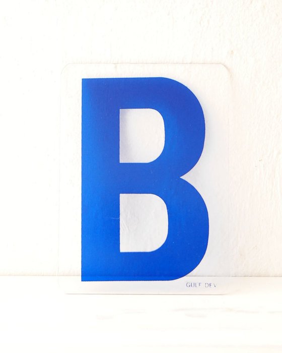 Blue Letter B N2