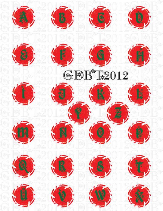 Candy Cane Letters N2