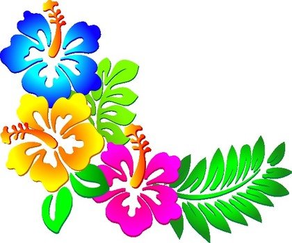 Hawaiian Flower Clip Art N88