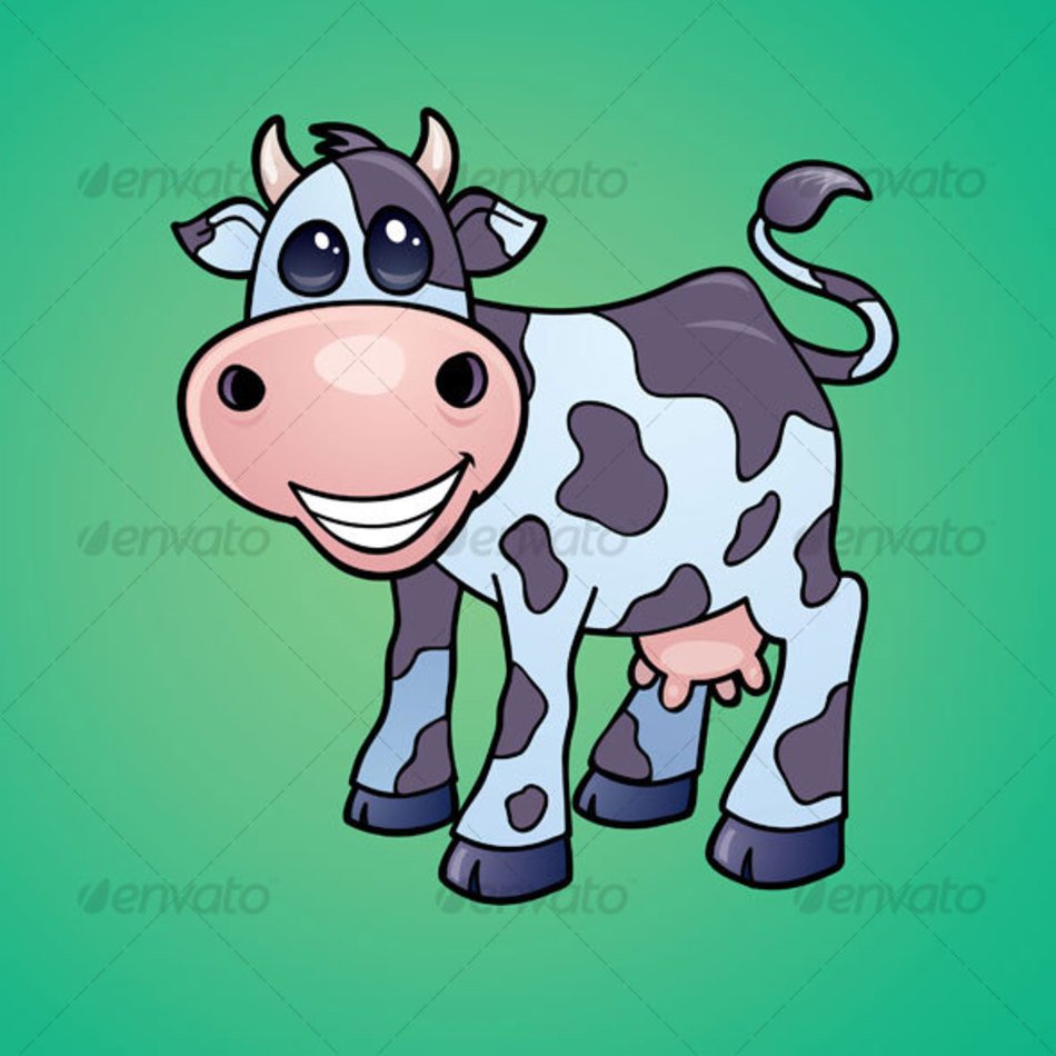 Cartoon Dairy Cow N6