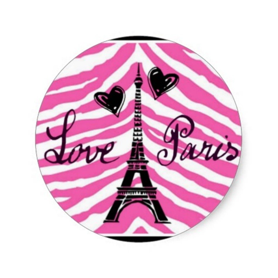 Pink Zebra Print Hearts