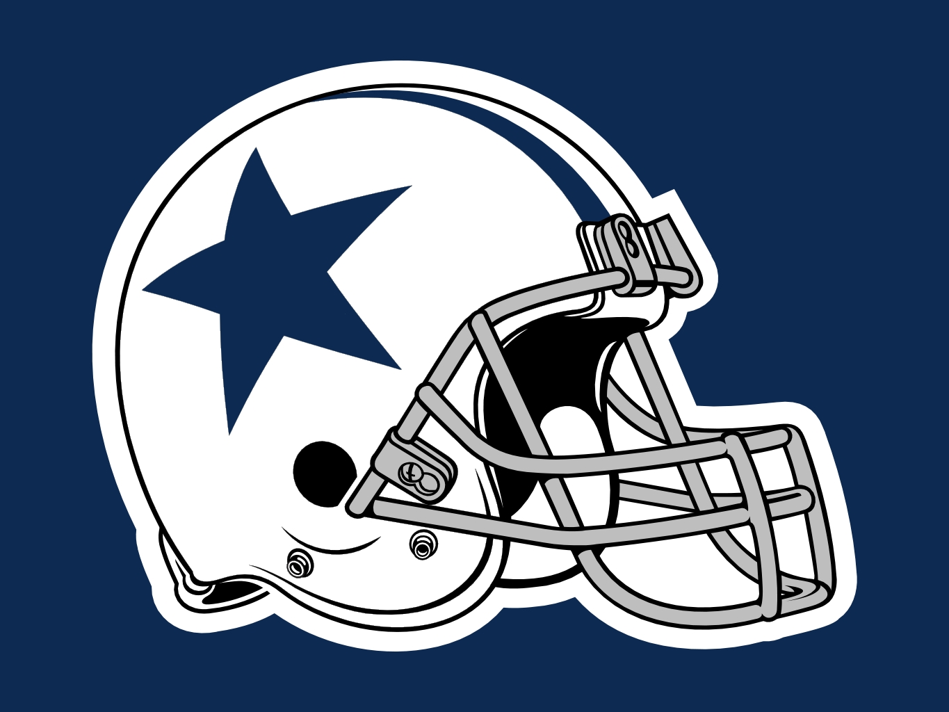 Cowboys Helmet Logo drawing free image download
