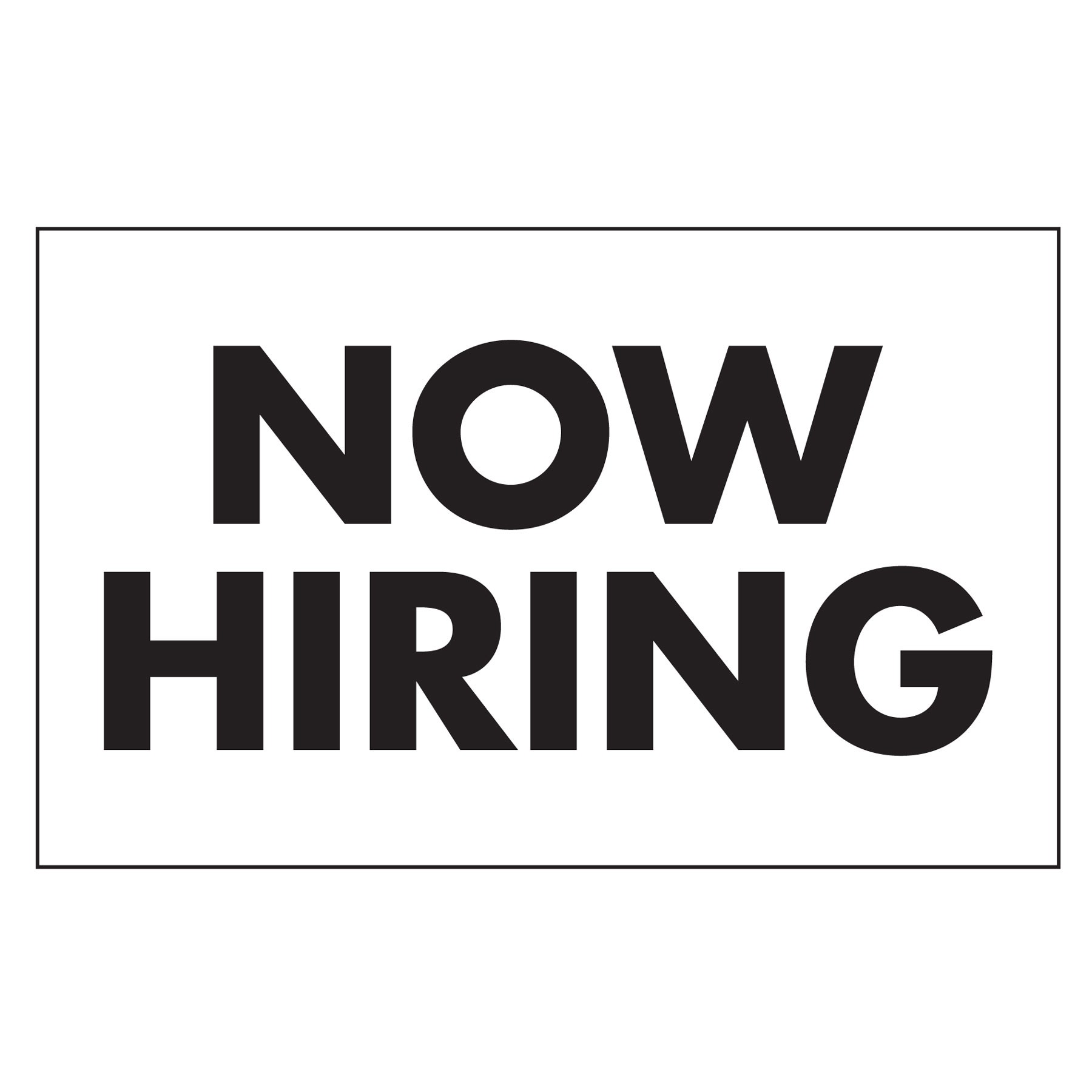 Clip Art Of Now Hiring Sign Free Image Download