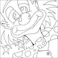 Circus Clown Coloring Pages N3