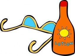 Sun With Sunglasses Clip Art N21