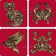 Golden Ornament Clip Art