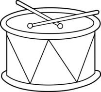 Drum Clip Art Black And White N11