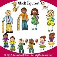 Stick Figure Clip Art copy Jeanette Baker Available At Jasons Online