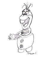 Olaf Frozen Drawing N2