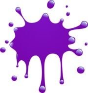 purple blot as a graphic illustration
