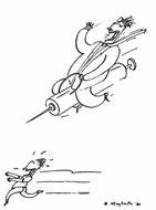 Cartoon Whooping Cough Vaccine drawing