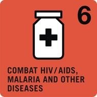 Combat Hiv/Aids, Malaria and Other Diseases as an inscription for clipart