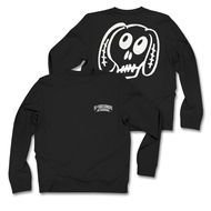 black sweatshirt with a face as a picture for clipart