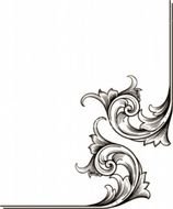 Corner Scroll Borders Clip Art drawing