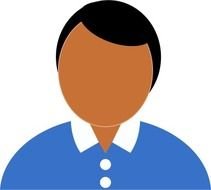 Blue Shirt Clip Art N15